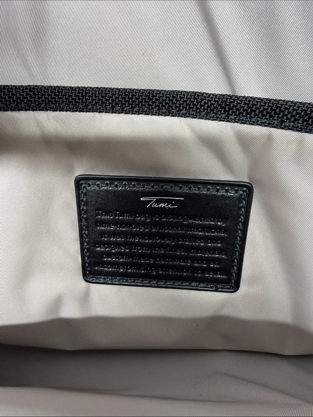 Tumi Georgetown Prospect Briefcase Carry On Bag Ballistic Nylon Leather Black
